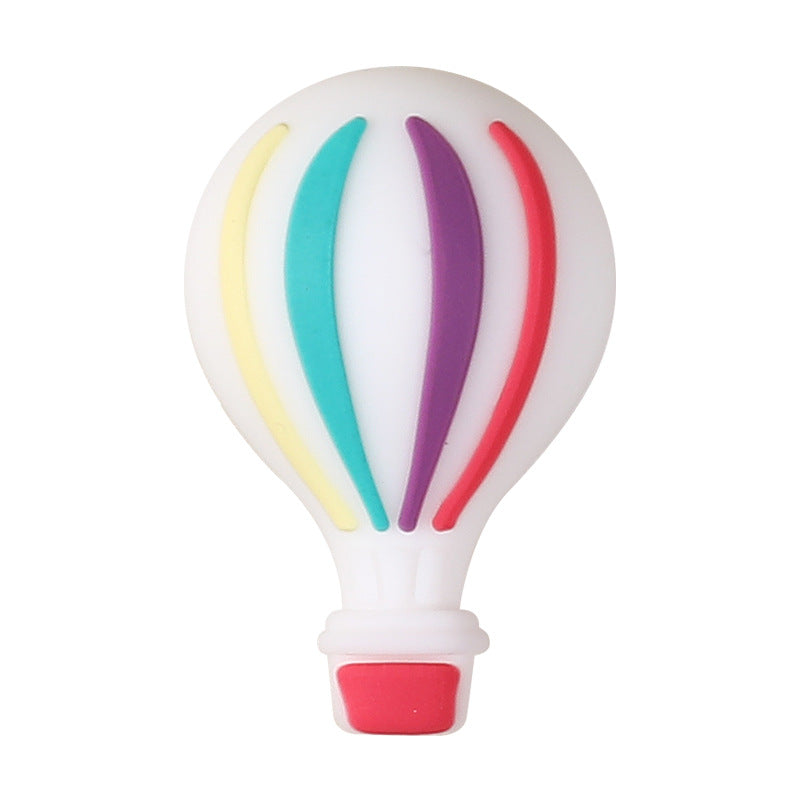 Wholesale 20pcs/pack Hot Air Balloon 3D Silicone Beads DIY Accessories